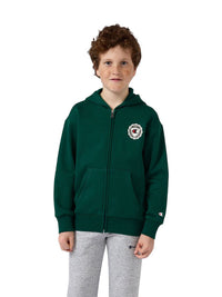 Champion Graphic Felpa Chiusura Zip Verde Bambini Ragazzi — immagine 2