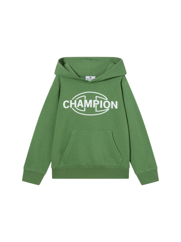 Champion Graphic Felpa Con Cappuccio Verde  Bambini Ragazzi