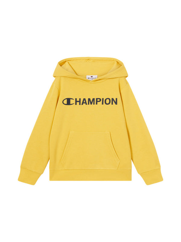 Champion Graphic Felpa Con Cappuccio Gialla  Bambini Ragazzi