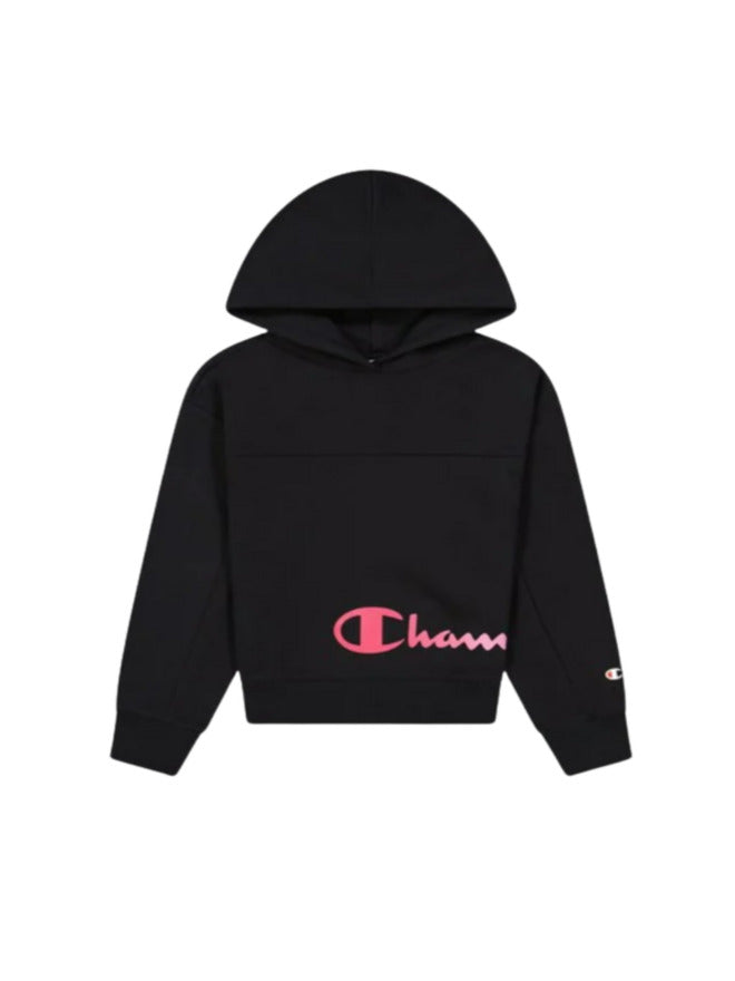 Champion Legacy Sweat à Capuche Noir Rose Filles