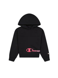 Champion Legacy Sweat à Capuche Noir Rose Filles — immagine 1