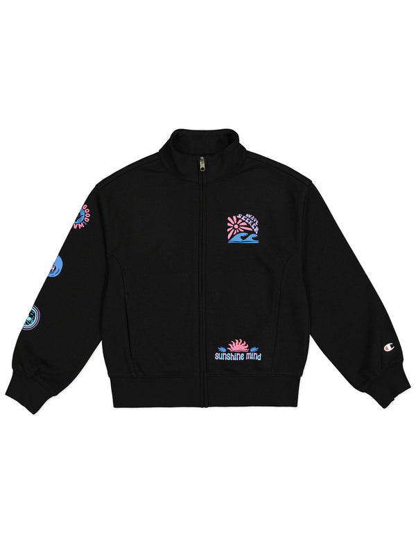 Sweat zippé Champion Legacy Graphic noir enfant
