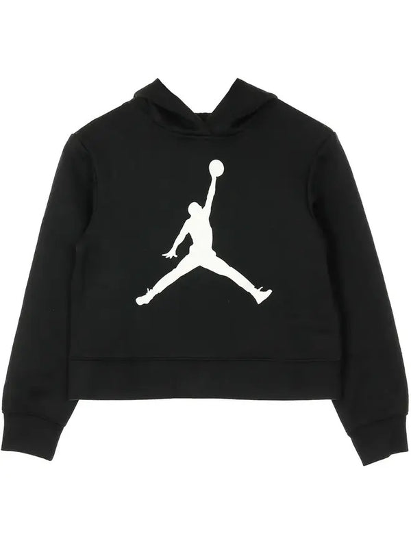 Jordan Jumpman Felpa Con Cappuccio Nera Bianca Bambina