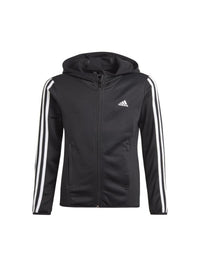 Adidas Designed 2.0 - Sweat-shirt à capuche avec fermeture éclair pour fille, noir — immagine 1
