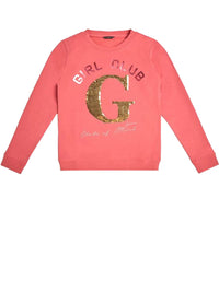 Guess Kids Felpa Girocollo Rosa Ora Bambina — immagine 1