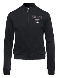 Guess Ls Active Sweat-shirt à capuche zippé noir pour fille — immagine 1