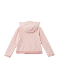 Guess Kids Sweat à Capuche Rose Blanc Fille — immagine 2