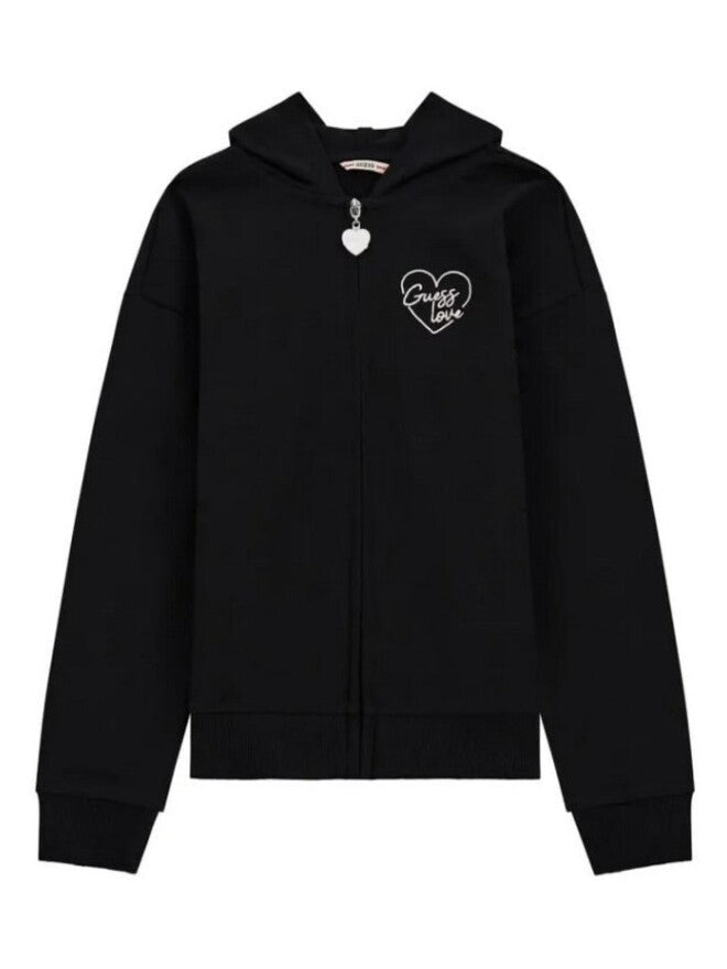 Guess Active Sweat à capuche noir pour fille