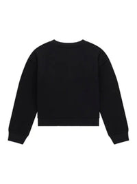 Guess Kids Sweat-shirt Col Rond Noir Doré Enfants Filles — immagine 2