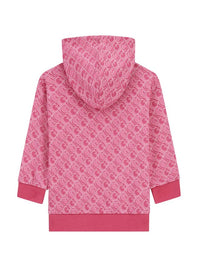 Guess Fashion Kids Sweat à capuche logoté rose pour enfant — immagine 2
