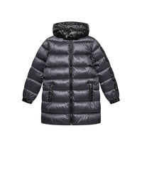 Guess Hooded Padded Giubbotto Nero bambini Ragazzi — immagine 1