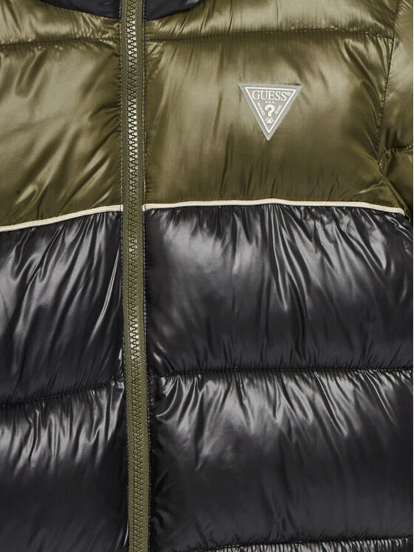 Guess Giubbotto invernale  Regular Fit Verde Nero bambini Ragazzi