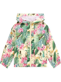 Guess Kids Giacca a Vento Con Cappuccio Multicolore Bambina — immagine 1