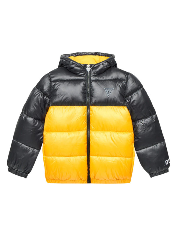 Guess Giubbotto 100 G Nero Giallo Bambini