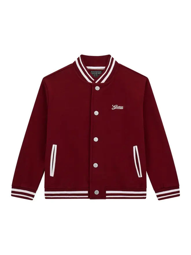 Guess Blouson aviateur brodé Bordeaux Enfants Garçons