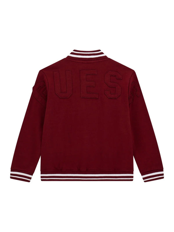 Guess Giacca bomber ricamata Bordeaux Bambini Ragazzi