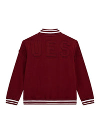 Guess Blouson aviateur brodé Bordeaux Enfants Garçons — immagine 2