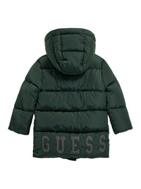Guess Giubbotto matelassé à capuche à manches longues vert Enfant — immagine 2