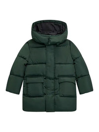 Guess Giubbotto matelassé à capuche à manches longues vert Enfant — immagine 1