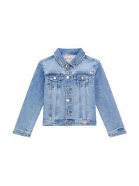 Guess Kids Blouson en Jean Bleu Clair Enfant — immagine 1