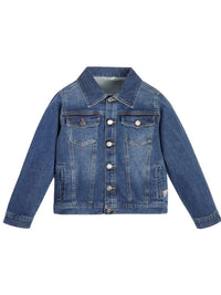 Guess Kids Veste en jean bleu Enfants — immagine 1
