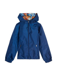 Guess Hooded Giubbotto Reversibile Blu Multicolore Bambino — immagine 1