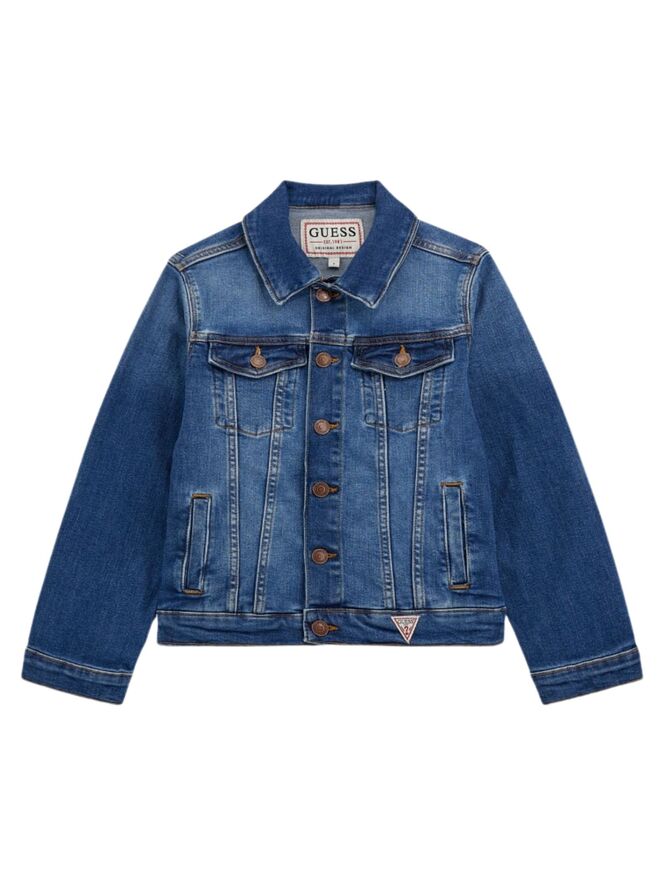 Guess Kids Veste en jean bleu Enfants