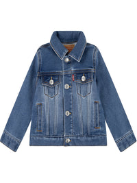 Levi's The Big Cheese Blouson en jean bleu denim Enfant — immagine 1