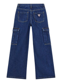 Guess Jeans Palazzo en jean bleu foncé pour filles — immagine 2