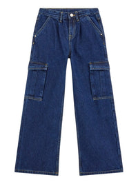 Guess Jeans Palazzo en jean bleu foncé pour filles — immagine 1