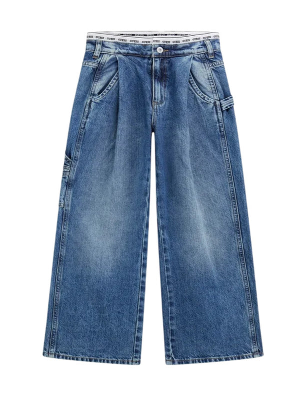 Guess Jeans a Palazzo Blu Denim Bambine Ragazze