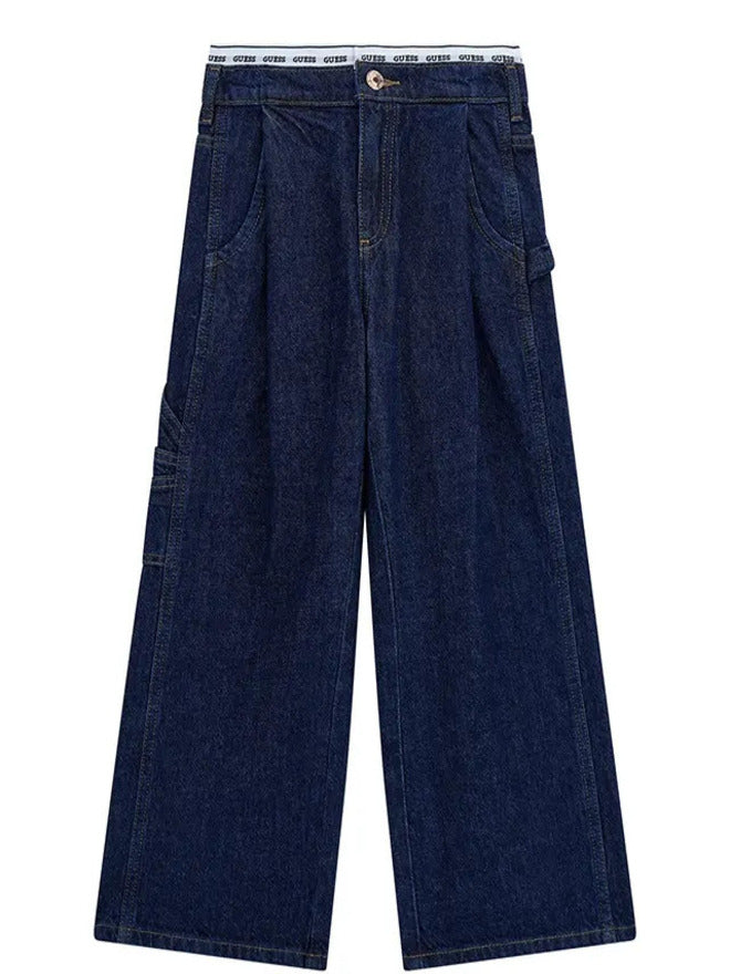 Guess Jeans Palazzo en jean bleu foncé pour filles