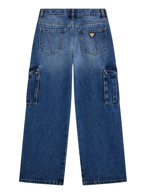Guess Jeans a Palazzo Dark Blu Denim Bambine Ragazze