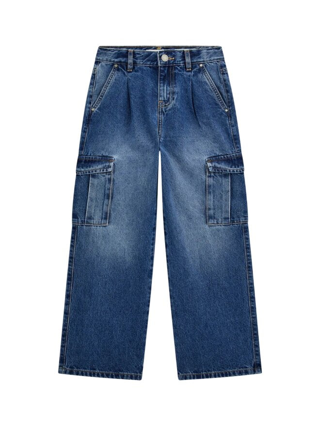 Guess Jeans Palazzo en jean bleu foncé pour filles