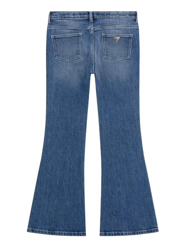 Guess Flared Strass Jeans Medium Blu Denim Bambine Ragazze