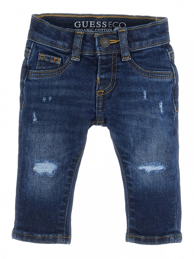 Guess Slim Jeans Bleu Foncé Denim Enfants