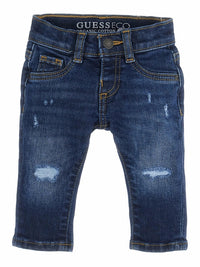 Guess Slim Jeans Bleu Foncé Denim Enfants — immagine 1