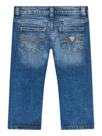 Guess  Slim Feat Strapp Azz Jeans Blu Denim Bambini — immagine 2