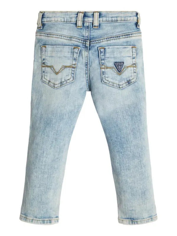 Guess Skinny Fit Jeans Lhigt Blu Denim Bambino
