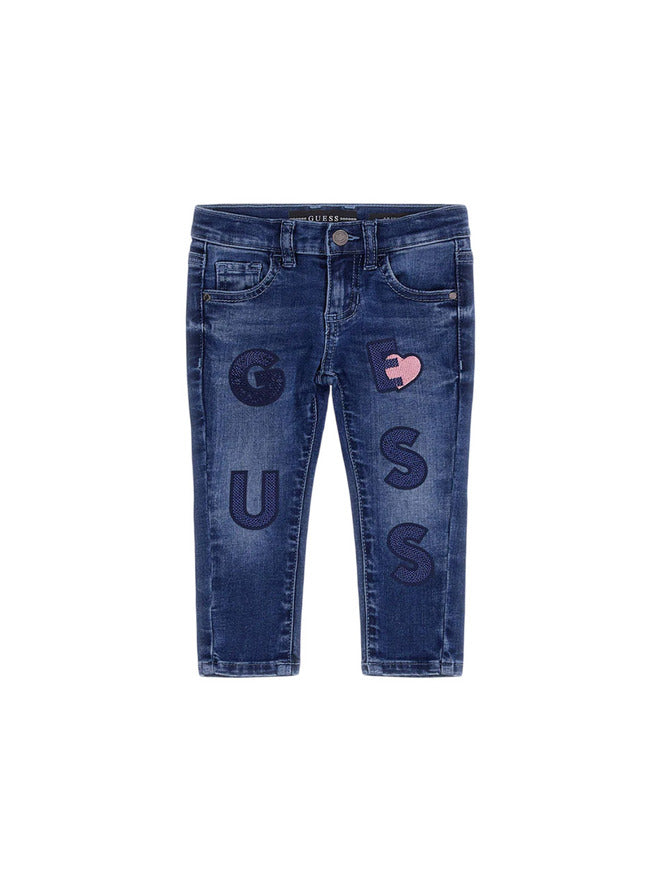 Guess Baby Jeans Bleu Foncé Denim Bébé Fille