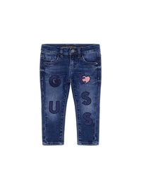 Guess Baby Jeans Bleu Foncé Denim Bébé Fille — immagine 1