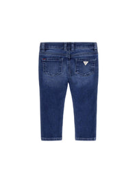 Guess Baby Jeans Bleu Foncé Denim Bébé Fille — immagine 2