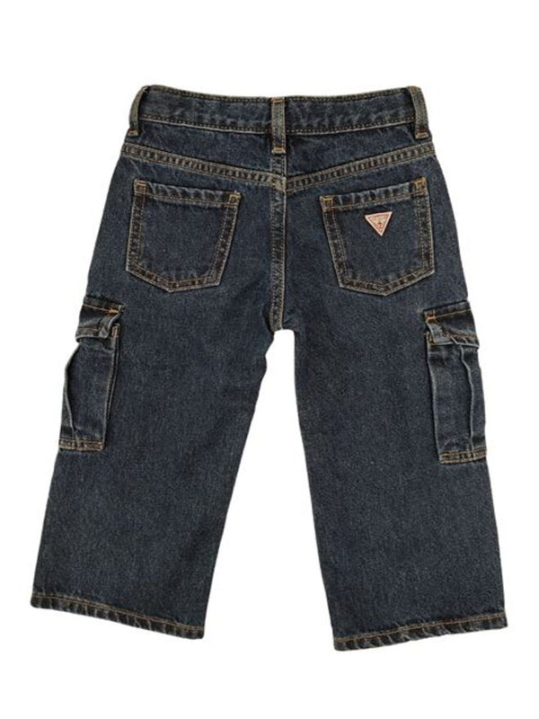 Guess Kids Jeans a Zampa Blu Denim Bambina