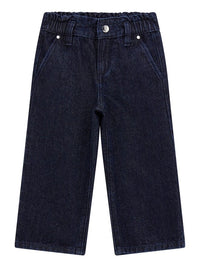 Guess Kids Jeans en denim noir avec strass pour fille — immagine 1