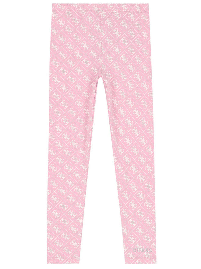 Guess Kids Leggings Rosa Bianchi Bambina