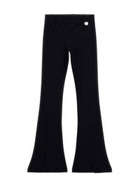 Guess Legging côtelé évasé Noir Fille — immagine 1