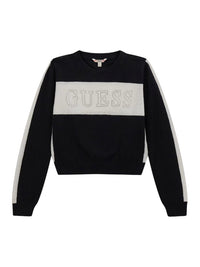 Guess Pull col rond Noir Blanc Filles — immagine 1