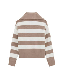 Guess Pull Beige Blanc Col en V Filles — immagine 2