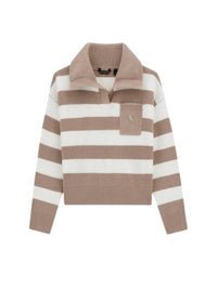 Guess Pull Beige Blanc Col en V Filles — immagine 1