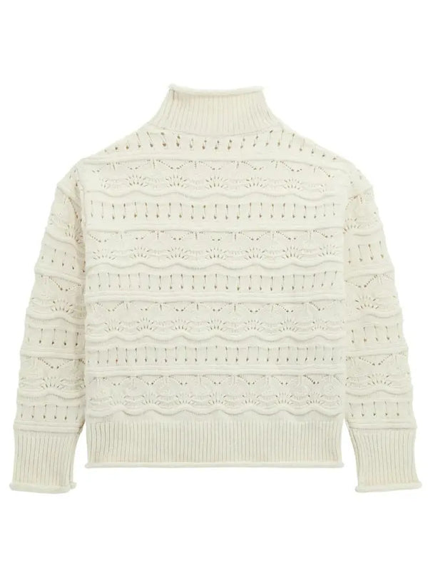 Guess Maglioncino Ricamato Bianco Bambine Ragazze